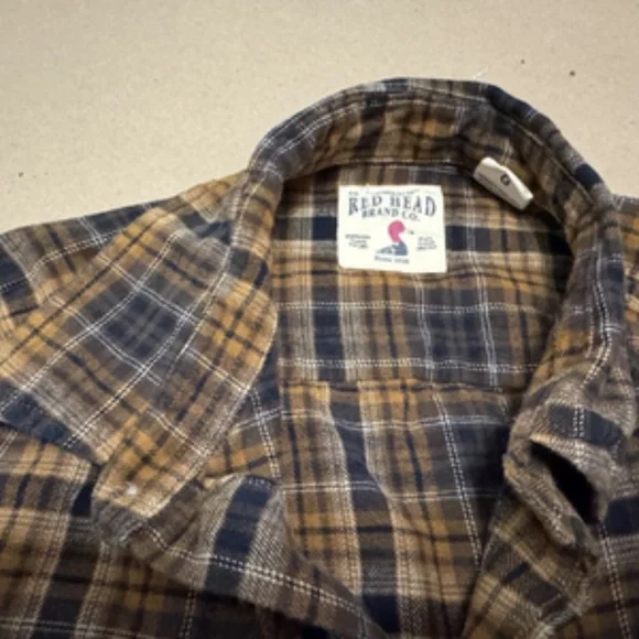Bundle of 2 RedHead Mens Large Bundle Flannel Shirt and Henley Waffle - Picture 4 of 4